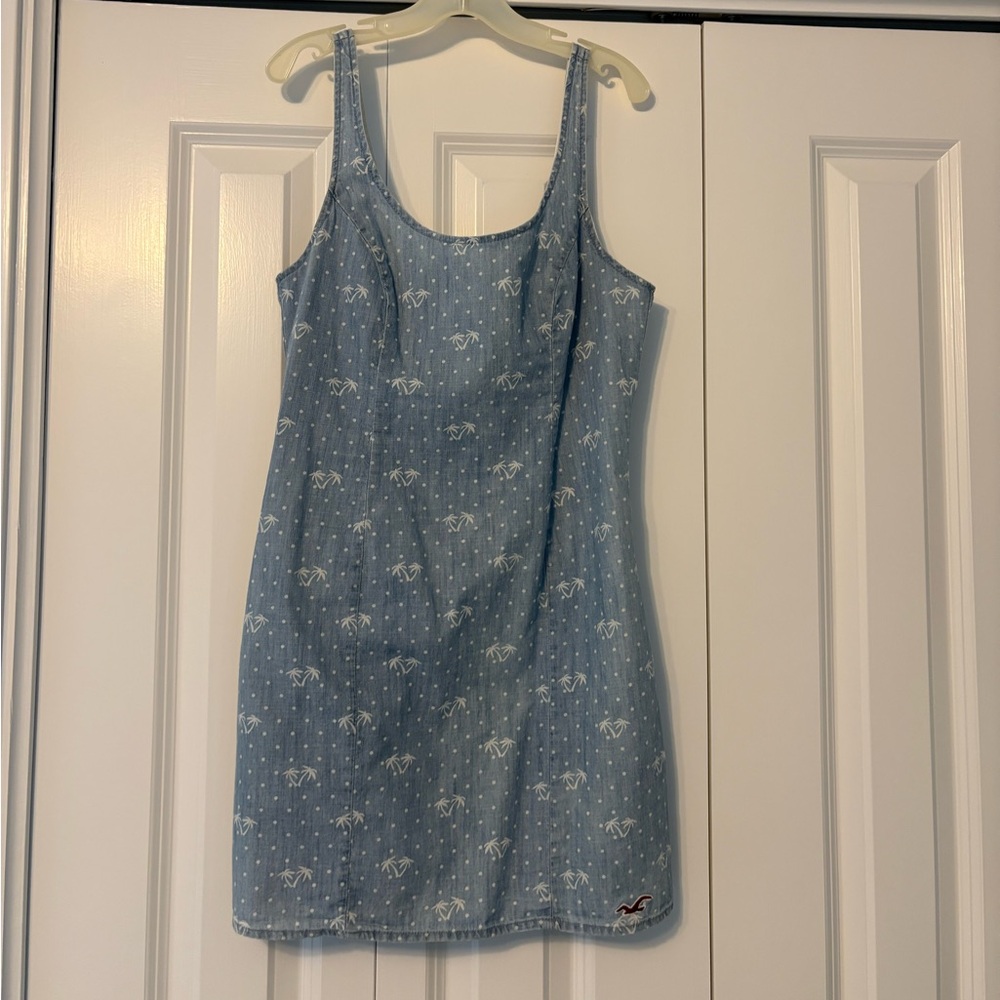 Hollister Blue Patterned Dress